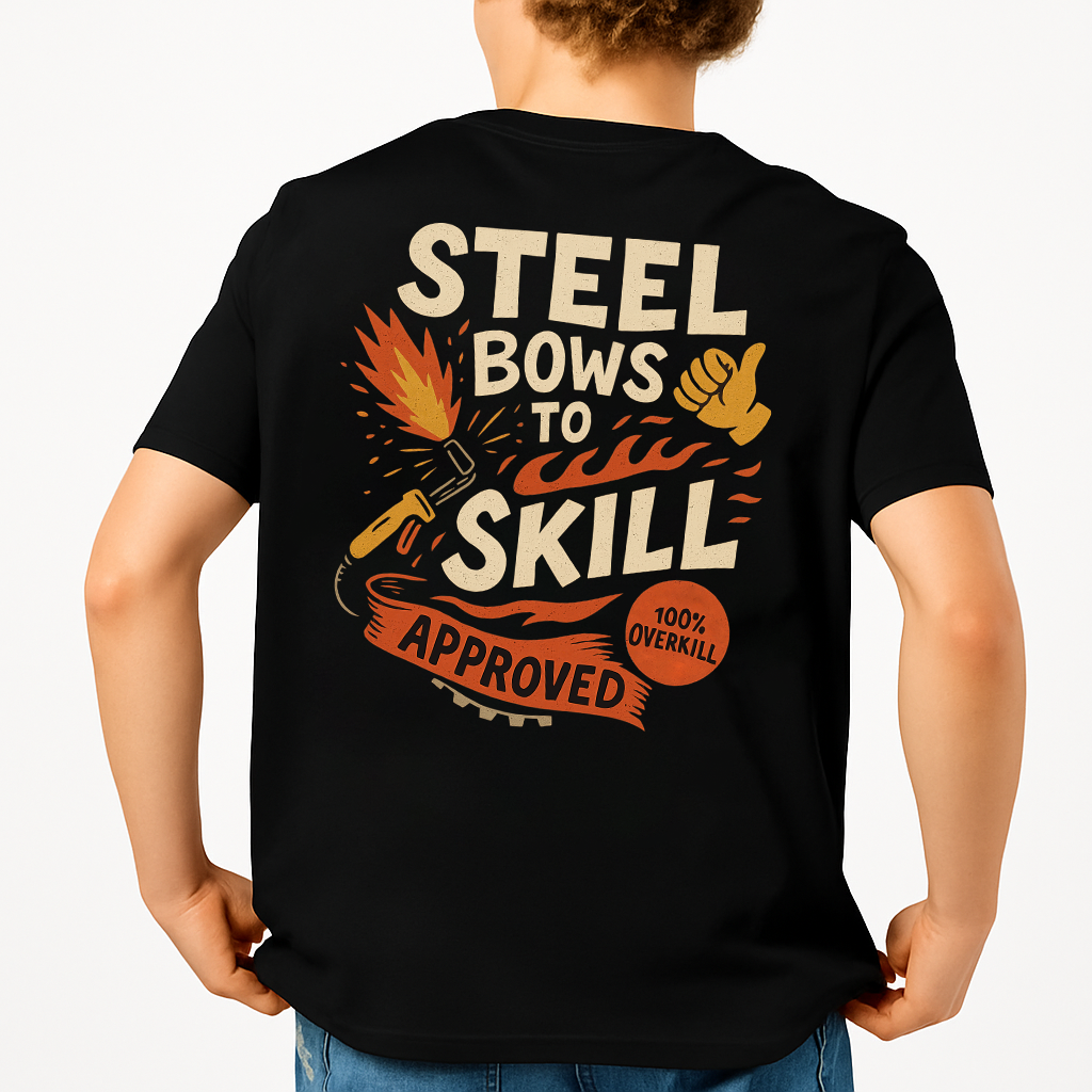 Steel Bows To Skill | Welder Tee