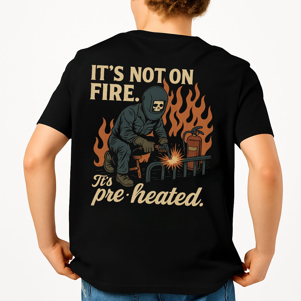 It's Not On Fire It's Pre-Heated | Welder Tee