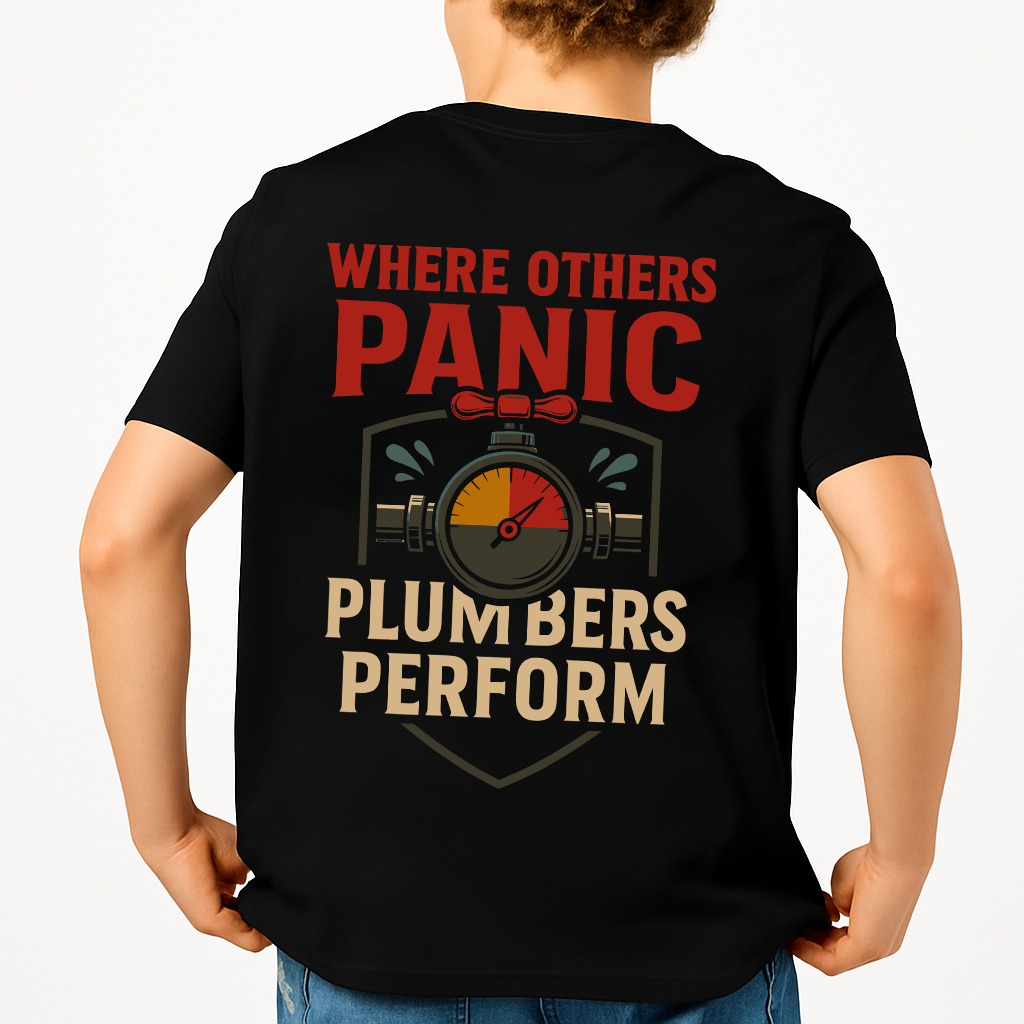 Where Others Panic Plumbers Perform | Plumber Tee