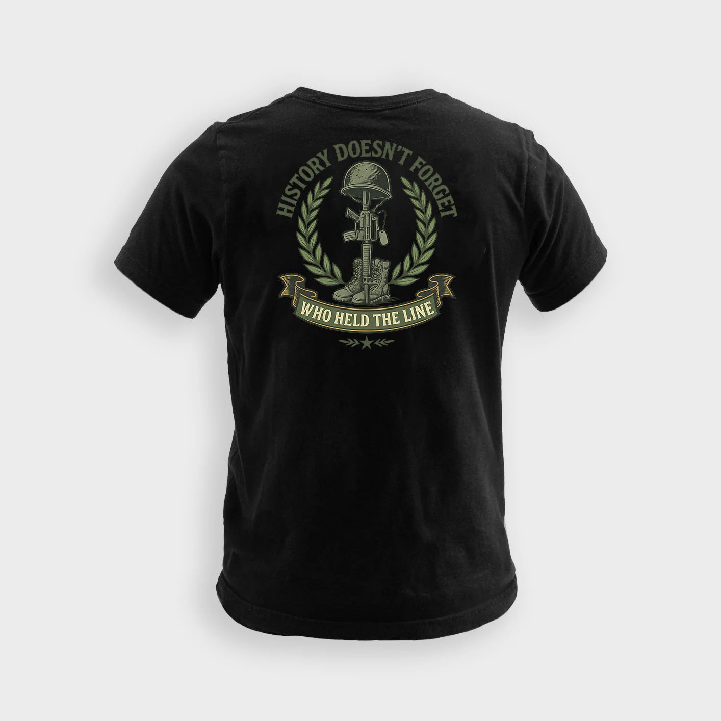 History Doesn’t Forget Who Held The Line | Veteran Tee