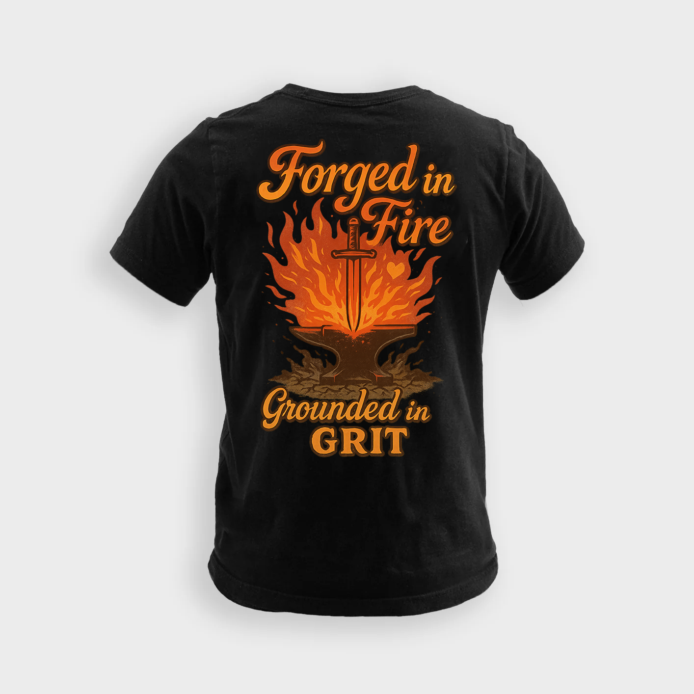 Forged In Fire Grounded In Grit | Welder Tee