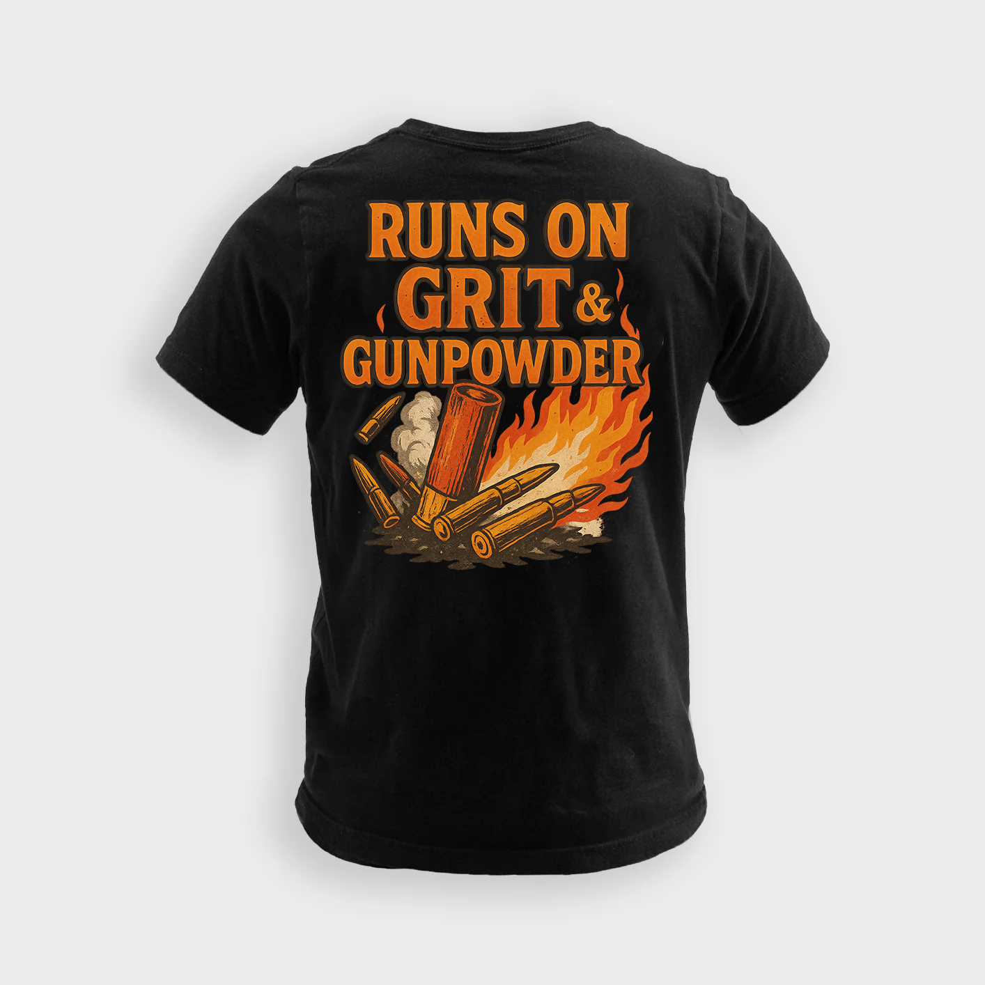 Runs On Grit & Gunpowder | Veteran Tee