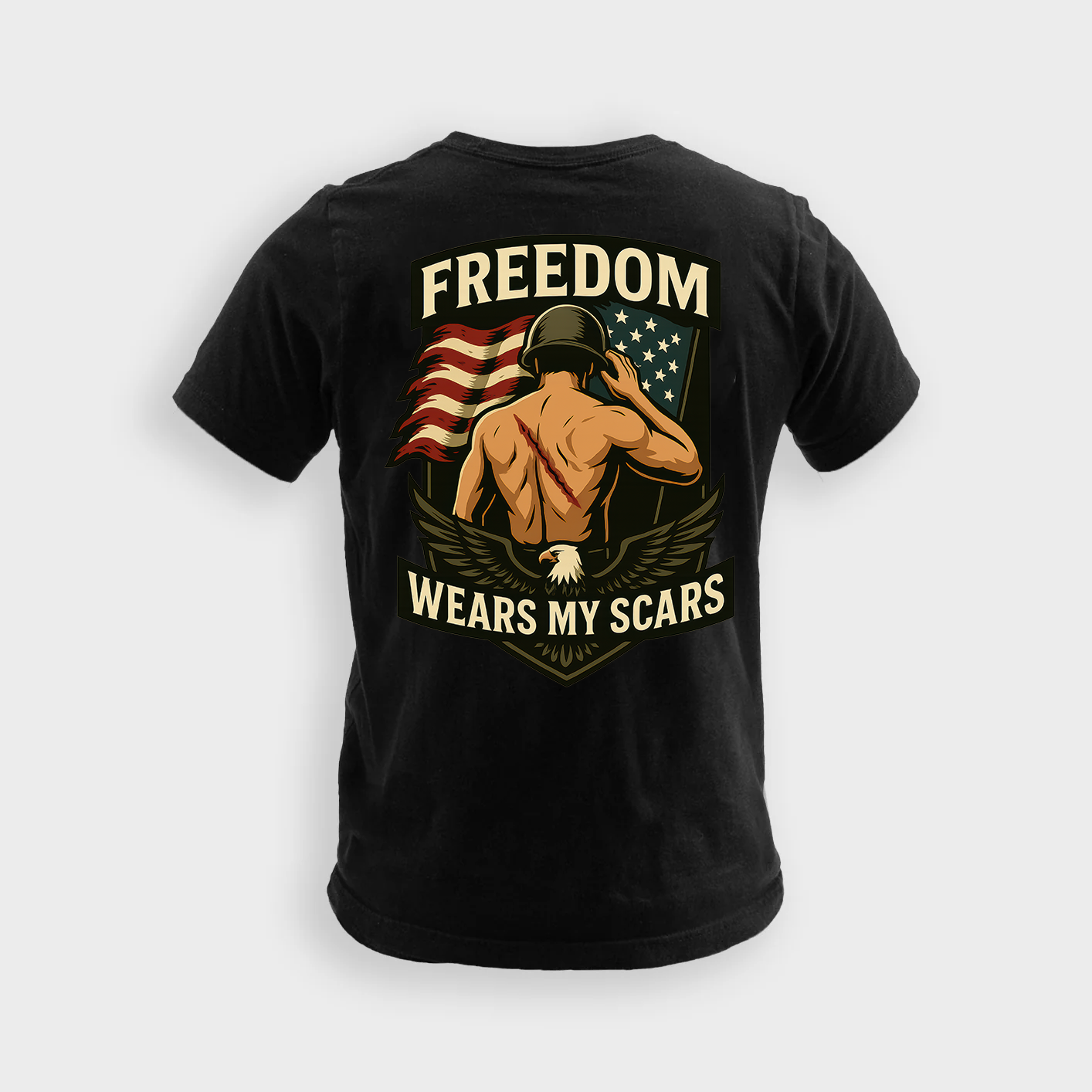Freedom Wears My Scars | Veteran Tee
