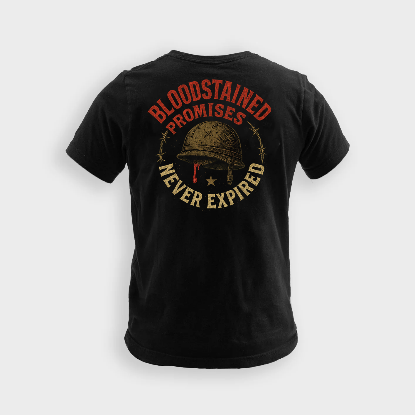 Bloodstained Promises Never Expired | Veteran Tee
